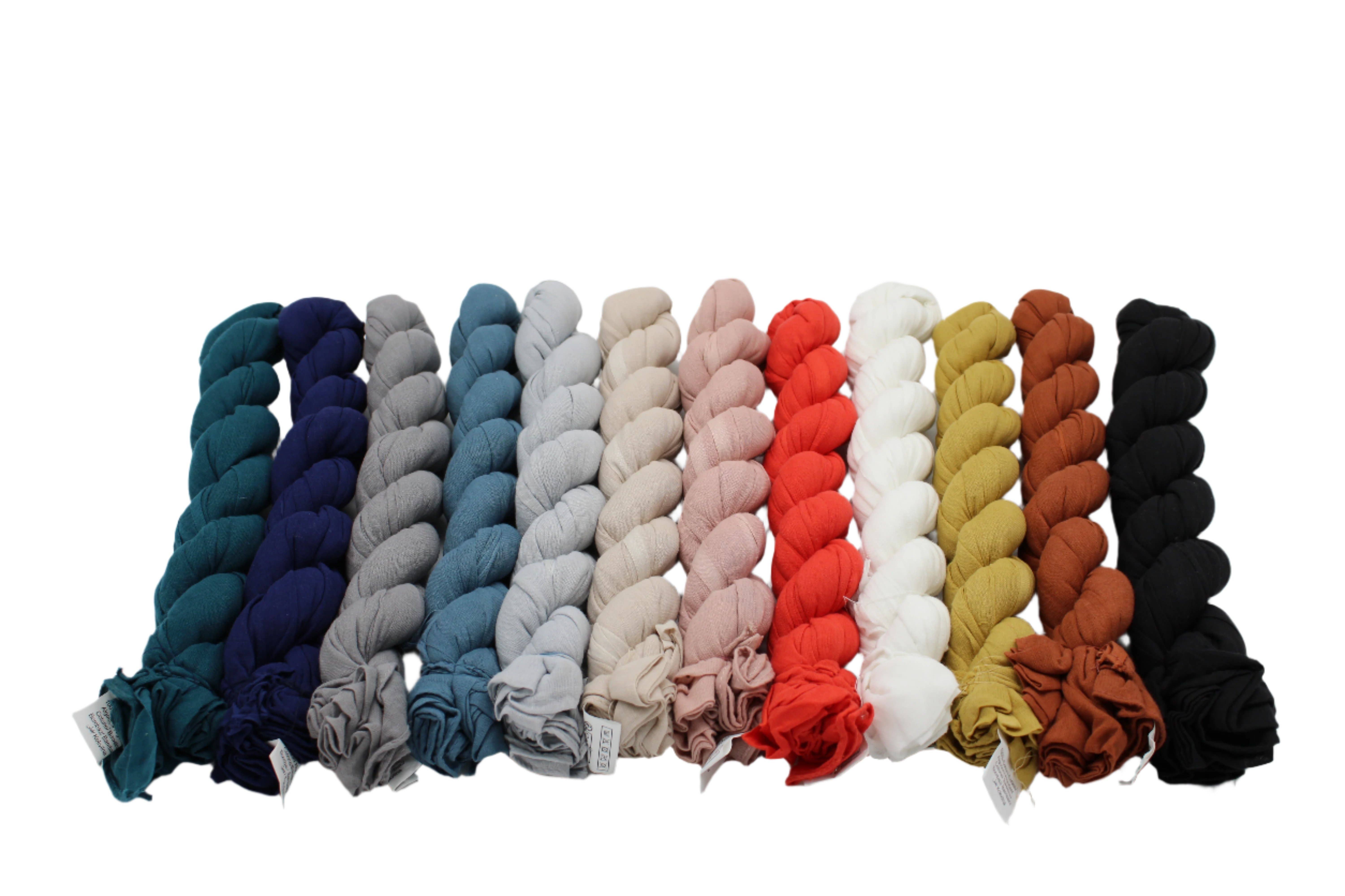 Shebobo – Engroshandel Tørklæde - Unisex – Isla ensfarvet bomuldstørklæde4