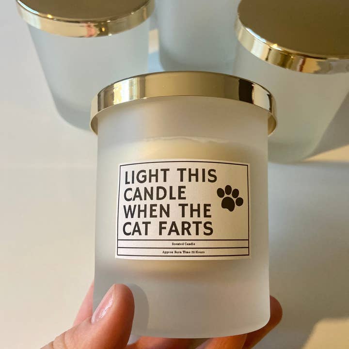 Light This Candle When The Cat Farts/ Funny Candles / Funny Gifts/ Birthday Gifts for wholesale by Giftieness