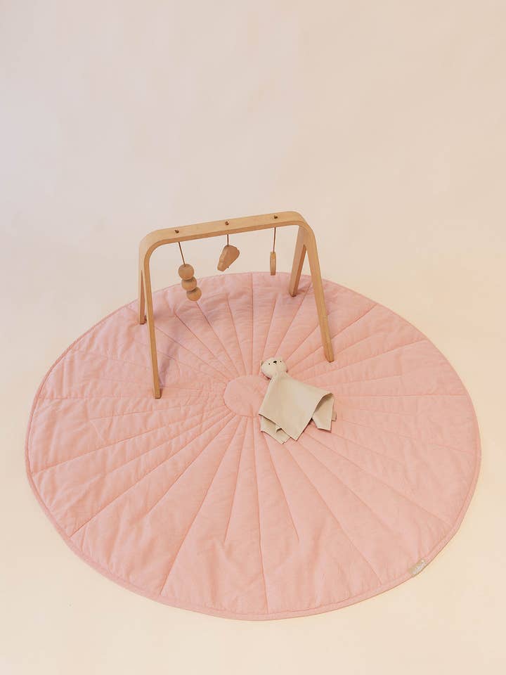 Galah/Sparrow - Linen Quilted Playmat for wholesale by WildBird