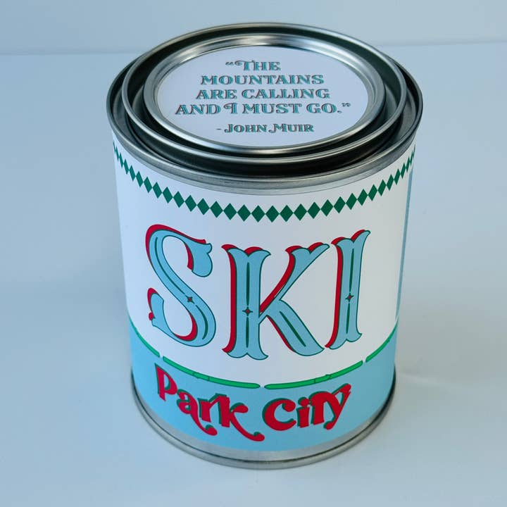 Rambling Caravan - Wholesale Travel Candles - Custom Ski Candle - Paint Tin Candle1