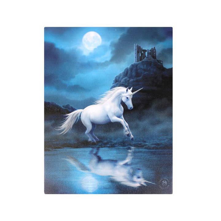 Moonlight Unicorn Plaque for wholesale by Crystal Magick Wholesale Ltd