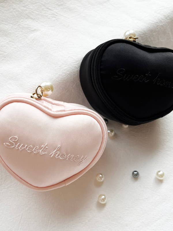 Cute Letter Embroidered Jewelry Case DP25B913 for wholesale by Dipped Shop