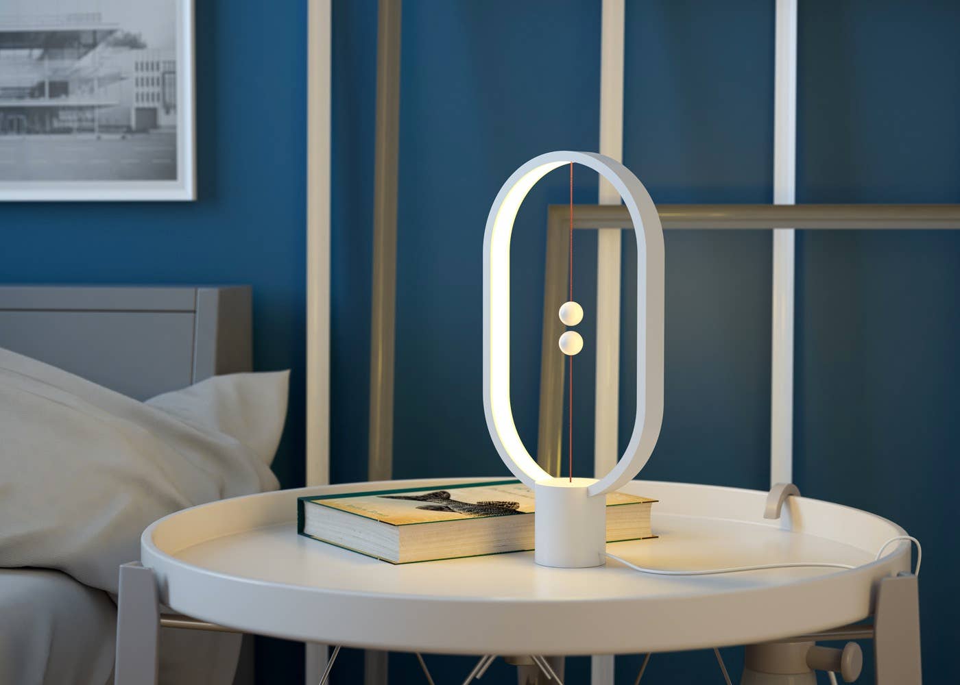 Allocacoc DesignNest – Großhandel Akzent-/Schreibtischleuchte – Heng Balance Lampe Ellipse, Kunststoff, USB-C, regulär und klein9