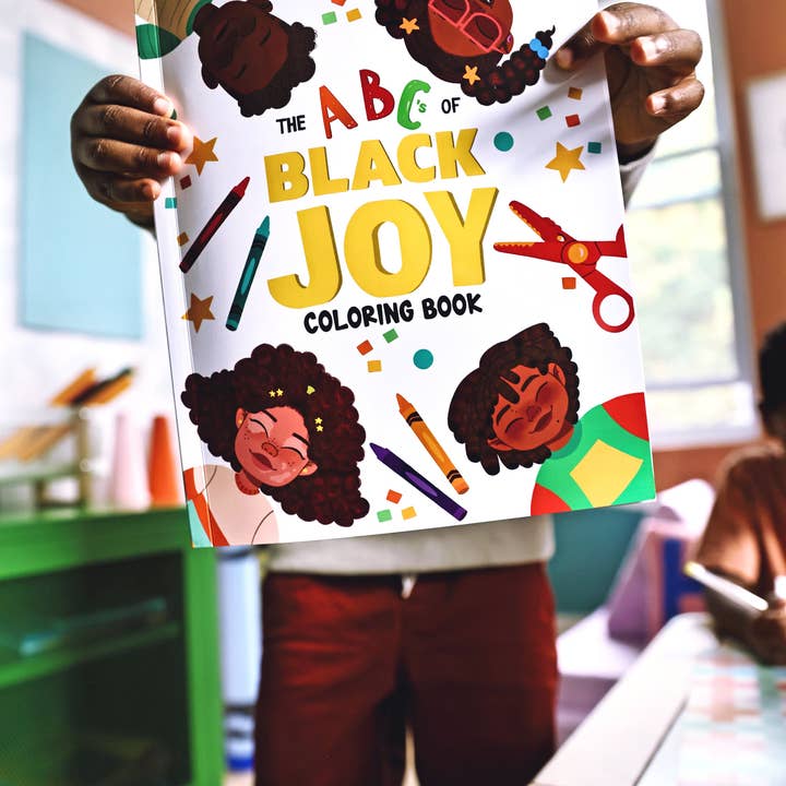 The ABC's of Black Joy Coloring Book for wholesale by Little Bogan Books