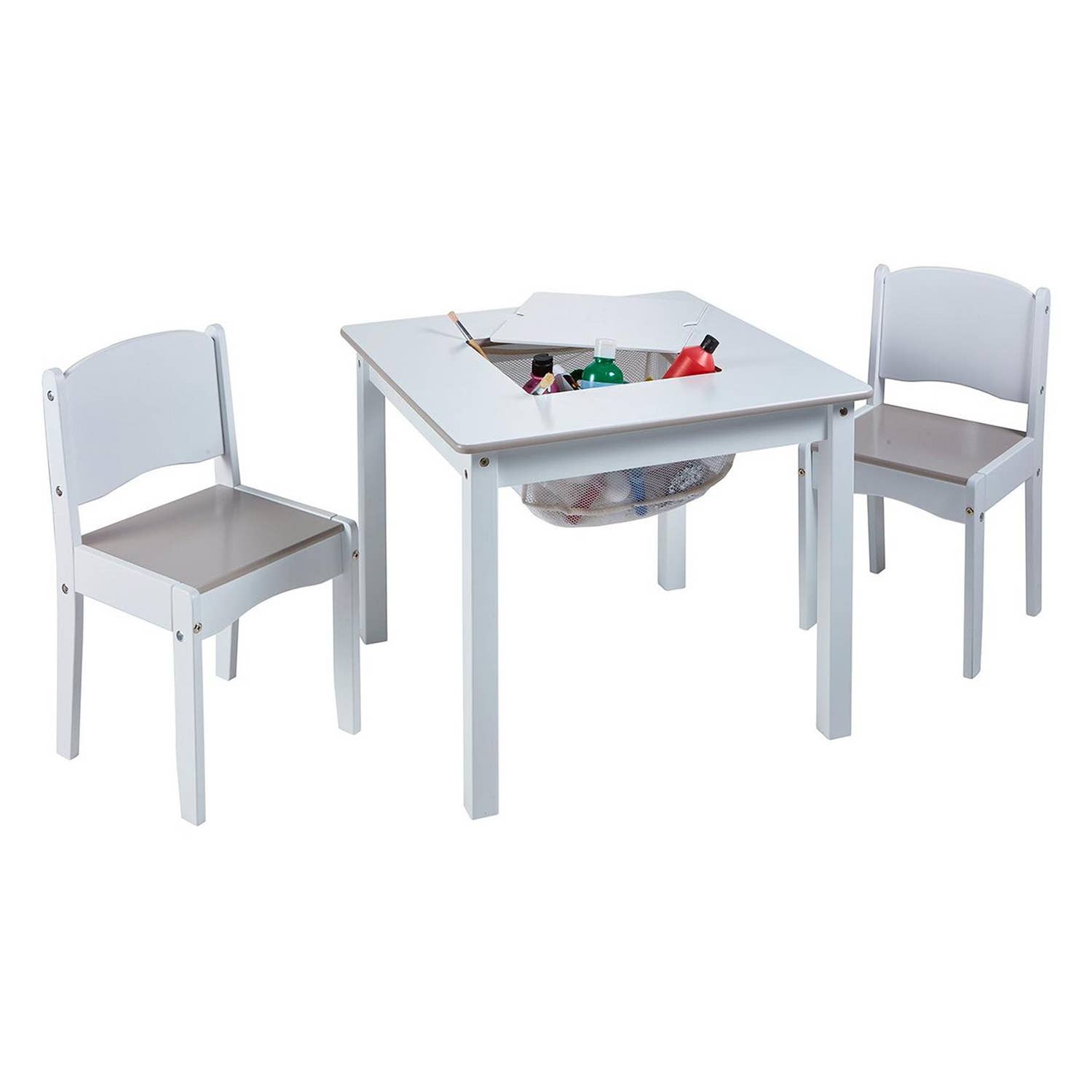 Daniel James - Vente Chaise – enfant - Ensemble table d'activités blanche pour enfants avec 2 chaises15