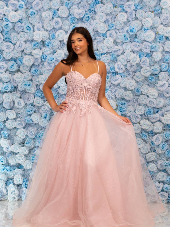 Pheobe Dusty Pink for wholesale by Ruby Prom