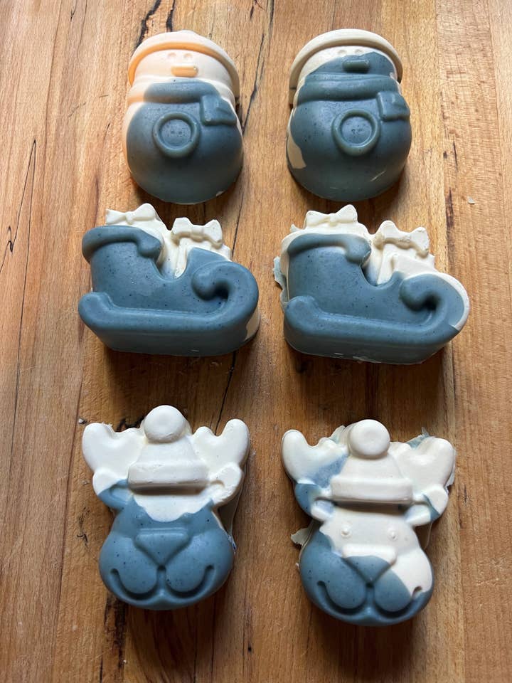 Christmas Novelty Goat Milk and Honey Soap for wholesale by Laurel Mountain Soaps