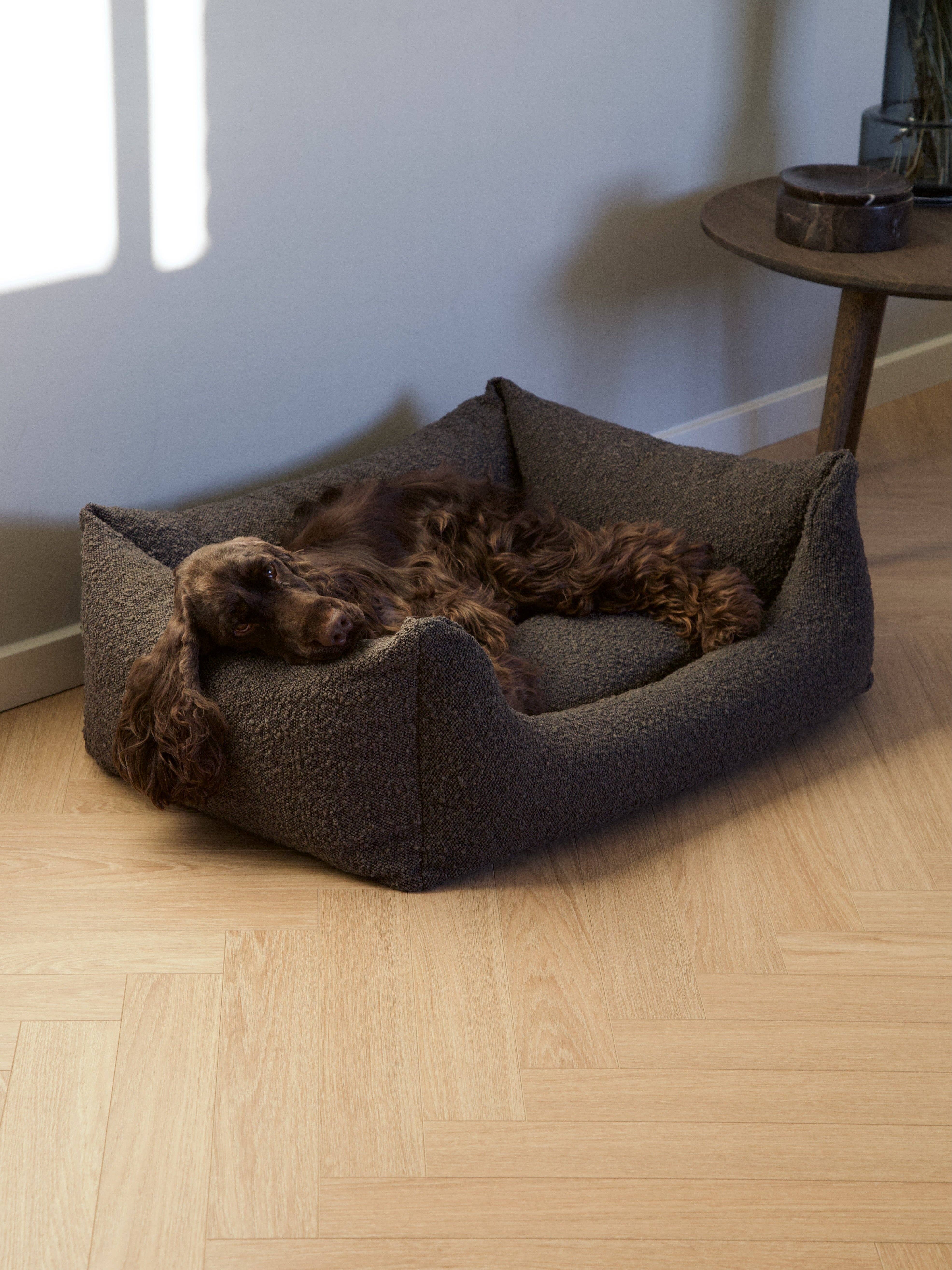 Nordog – cama - Cão por atacado – Cama para cachorro BILLY em tecido bouclé mocca5