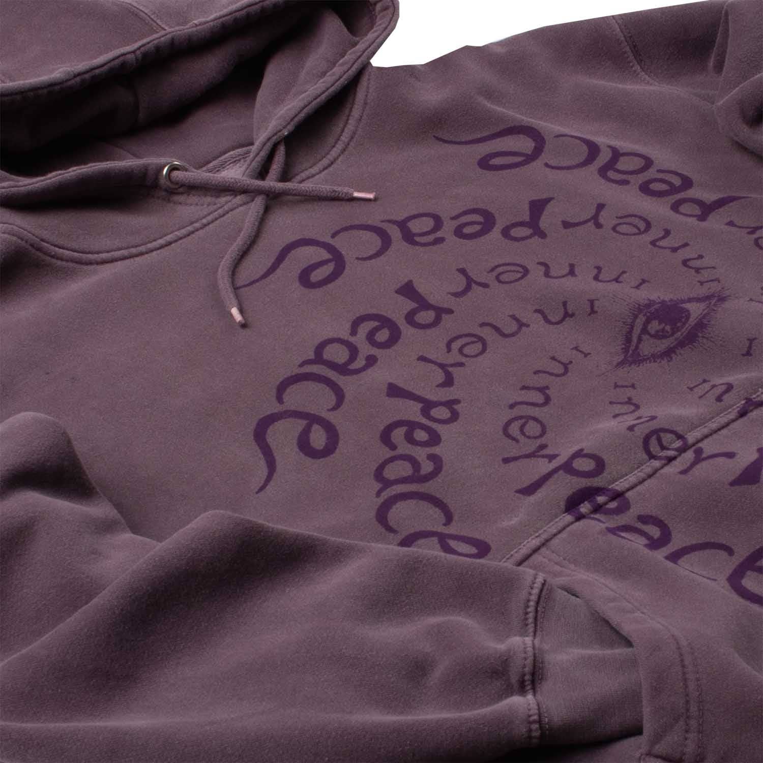 Pigment violet Sweat à capuche style vintage teint en pièce Inner Peace en vente sur Faire3