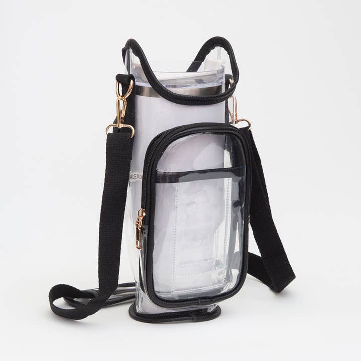 Sensibling Corp. - Wholesale Crossbody Bag - Women's - Transparent Tumbler Carrier Holder Crossbody Bag
18