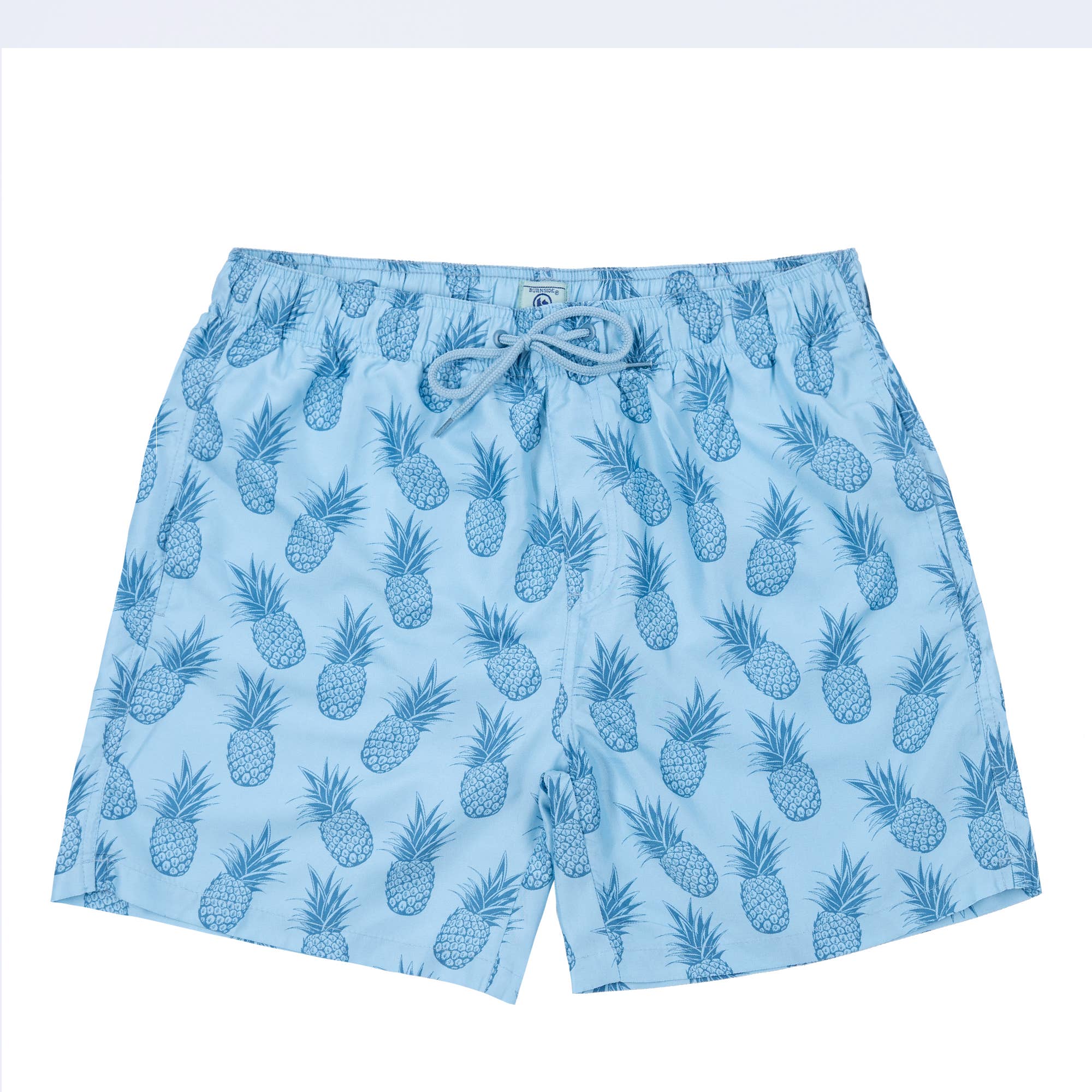 Blue Mens Printed 17 Inch Swim Shorts for wholesale on Faire0