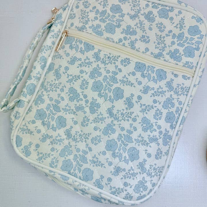 NEM Designs - Wholesale Bible Cover - Blue Floral Bible Cover