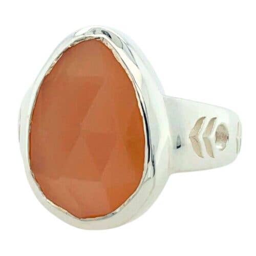 Peach Moonstone Mata Hari Ring for wholesale by Esprit Creations