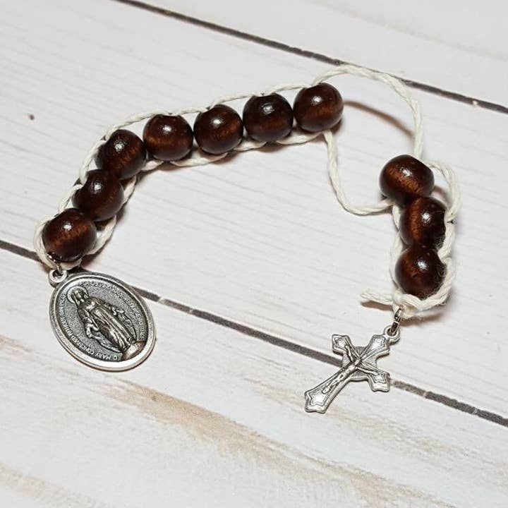 Sacrifice Beads Polished Mahogany Wood Bead for wholesale by Happy Nest Home Goods