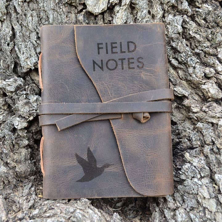 Field Notes Journal Handmade Genuine Leather with Duck for wholesale by Waymaker Leather