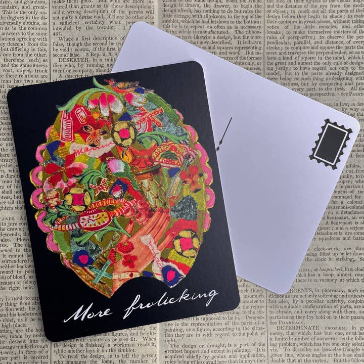 Postcard - Charm for More Frolicking for wholesale by Aimee Miller Art