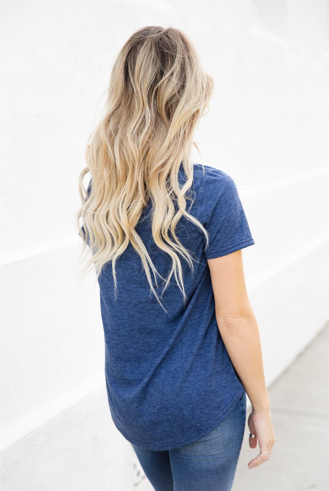 Tickled Teal - Wholesale Blouse - Women's - The V-neck Bliss Top14