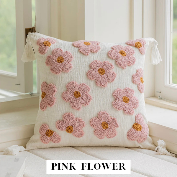 Delmar Decor - Vendita all'ingrosso Fodera cuscino decorativo - Cuscino primaverile, fodera trapuntata con motivo floreale 1