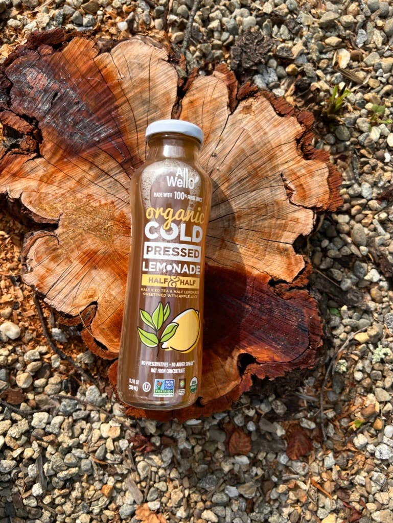 AllWellO - Vente Thé glacé - Thé demi-glacé biologique pressé à froid et moitié limonade2