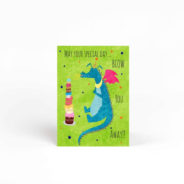 Cartão de Aniversário do Dragão por atacado de Ruthie Romero Illustration