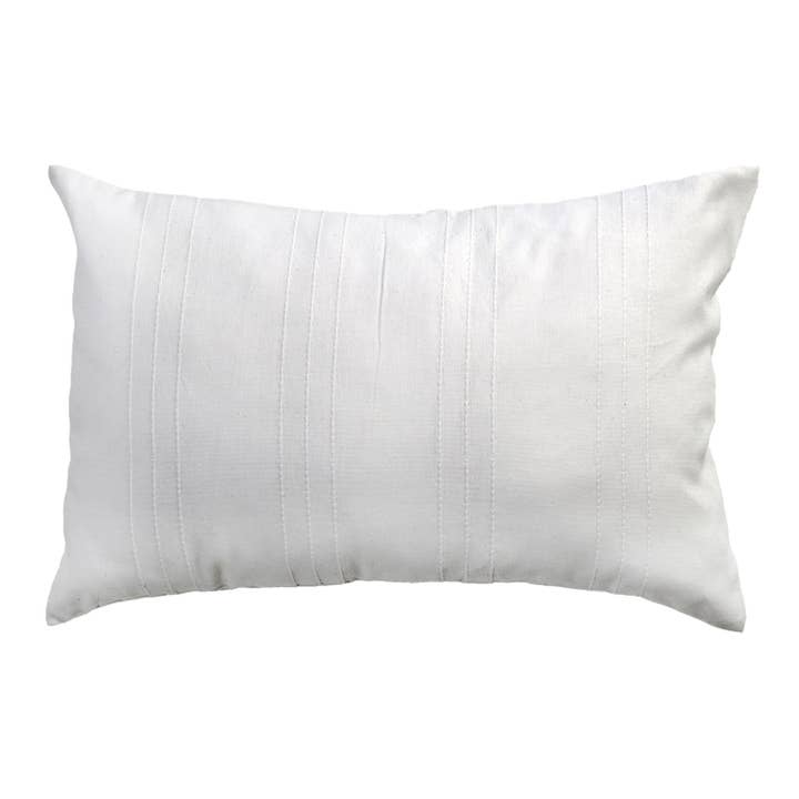 FES- White cotton cushion cover with relief 35 x 50 for wholesale by Fouta Futée