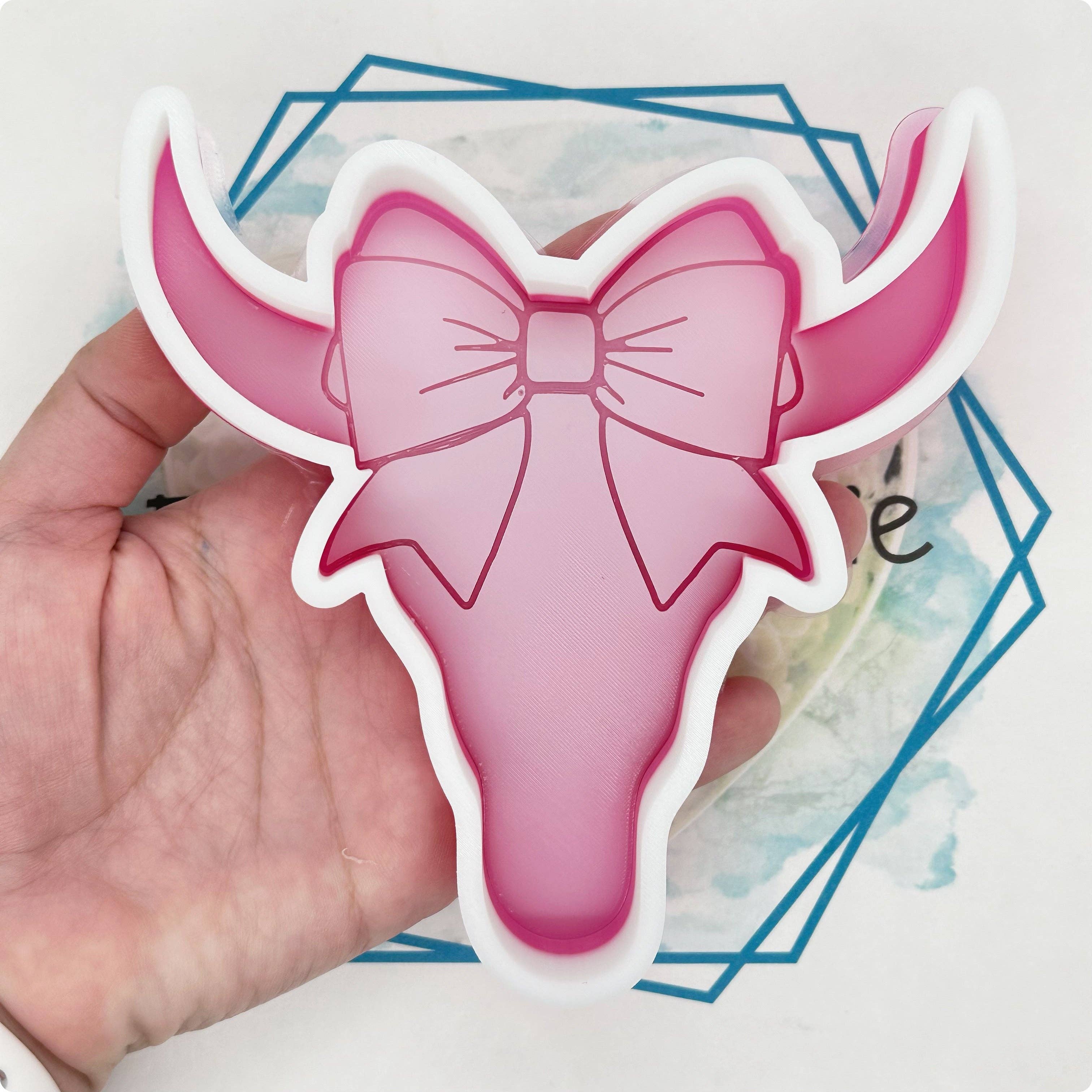 The Freshie Junkie, LLC - Vente Matériels de bricolage - *NOUVELLE SORTIE* Moule Crâne de Taureau Coquette0