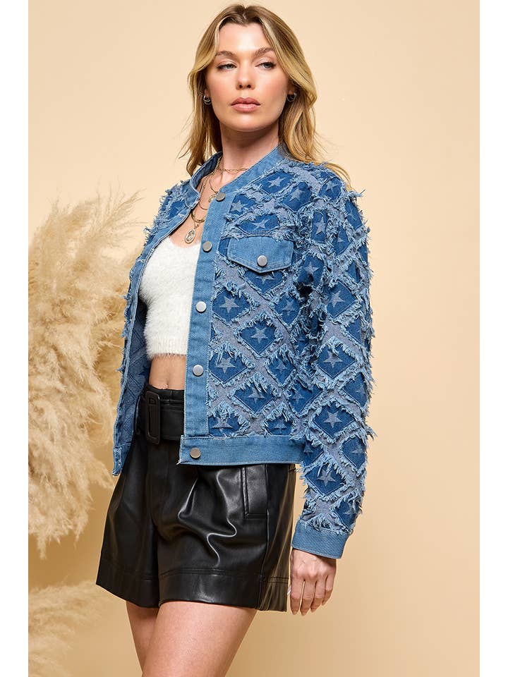 Denim Chaqueta vaquera estrella de venta al por mayor en Faire4