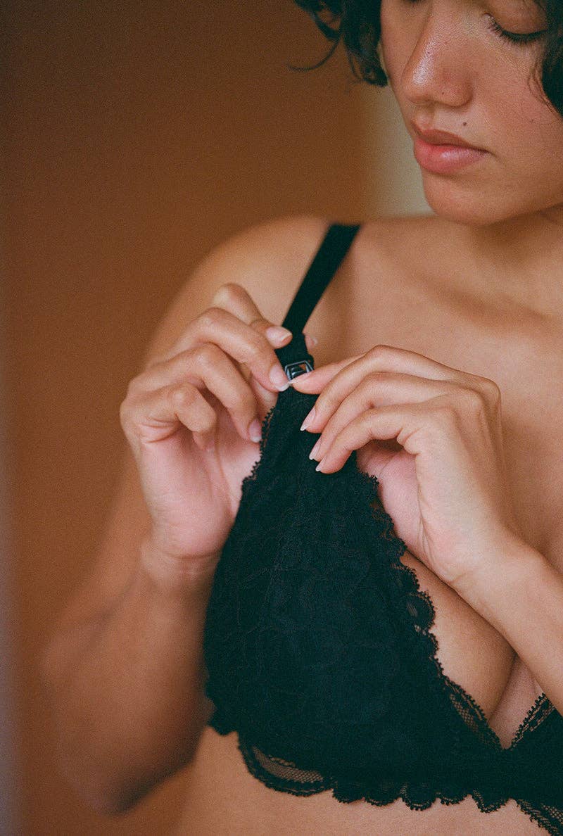 Nénés – wholesale Nursing bra – Maternity – Jade Maternity Bra - Black1