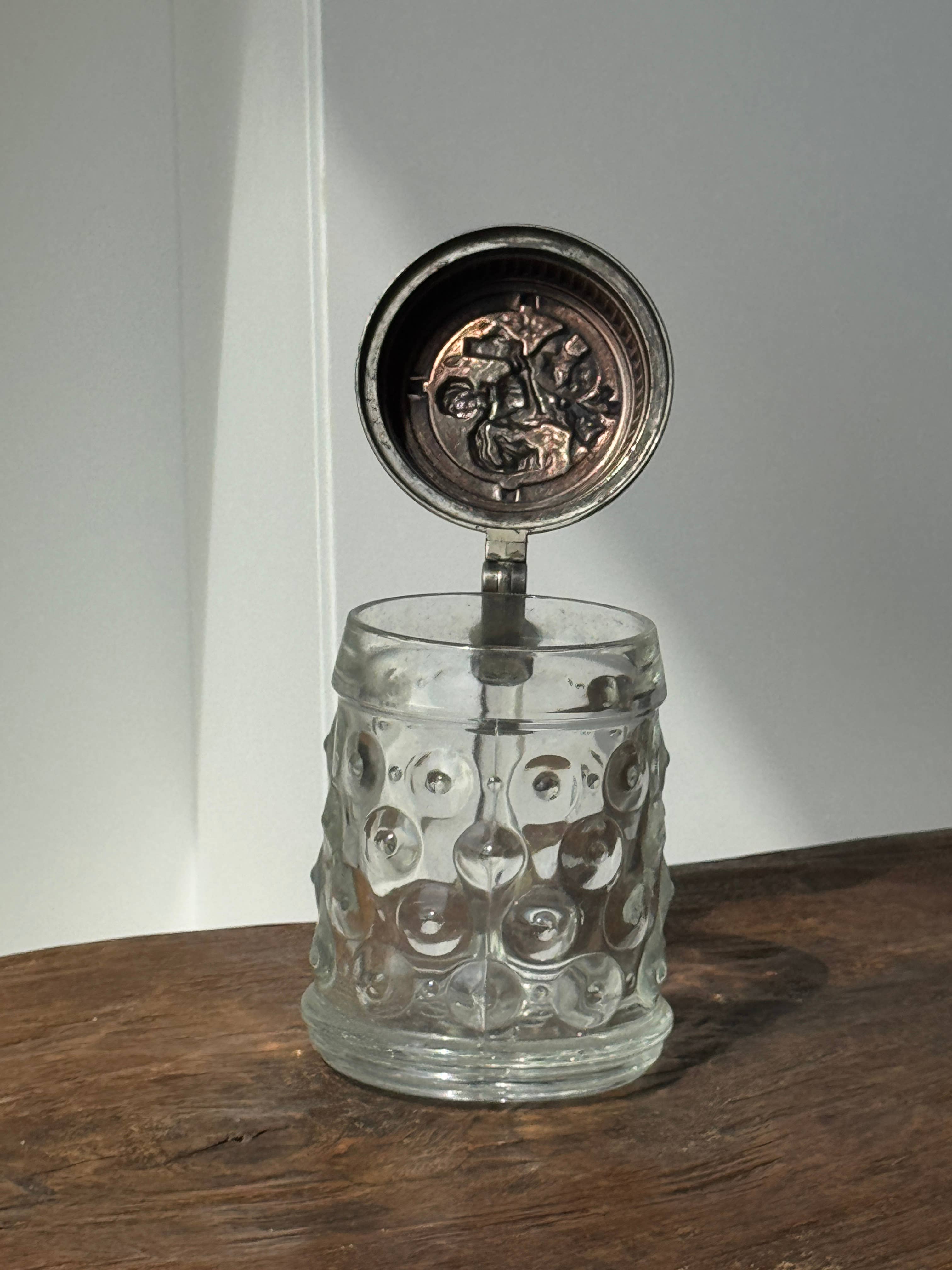 Office Objets - Wholesale Beer Glass/Mug - Alsatian beer mug with figurative pewter lid13