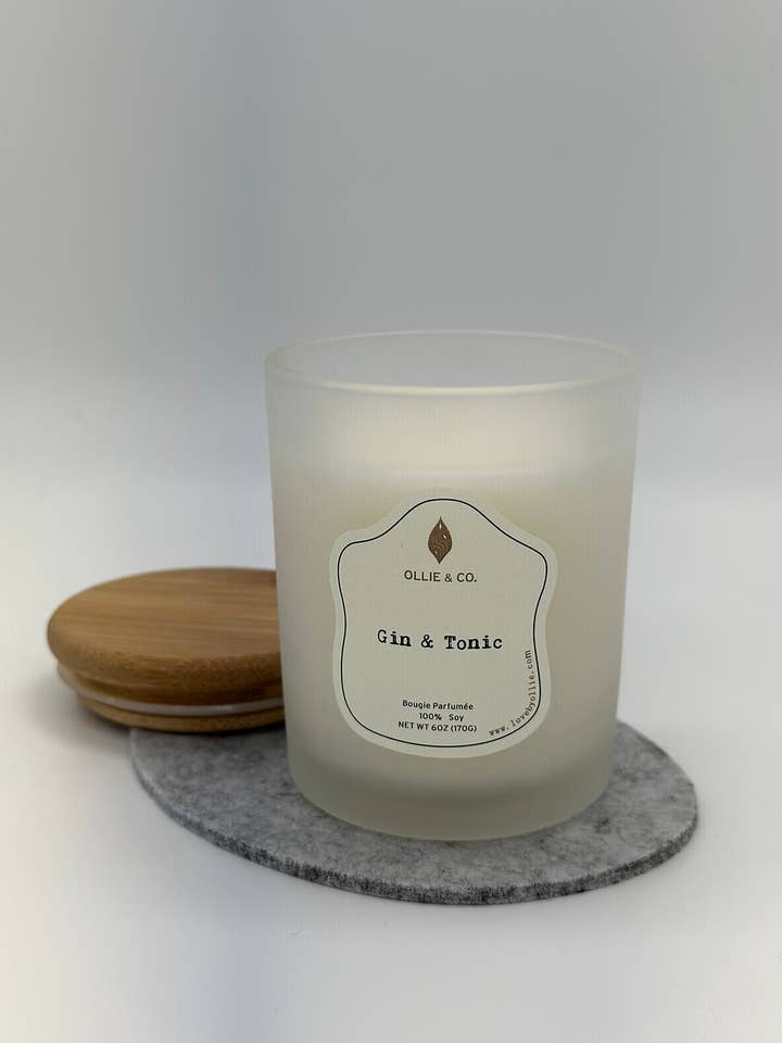 Gin & Tonic 6 oz voor wholesale door Ollie & Co. | Unique Home Fragrance