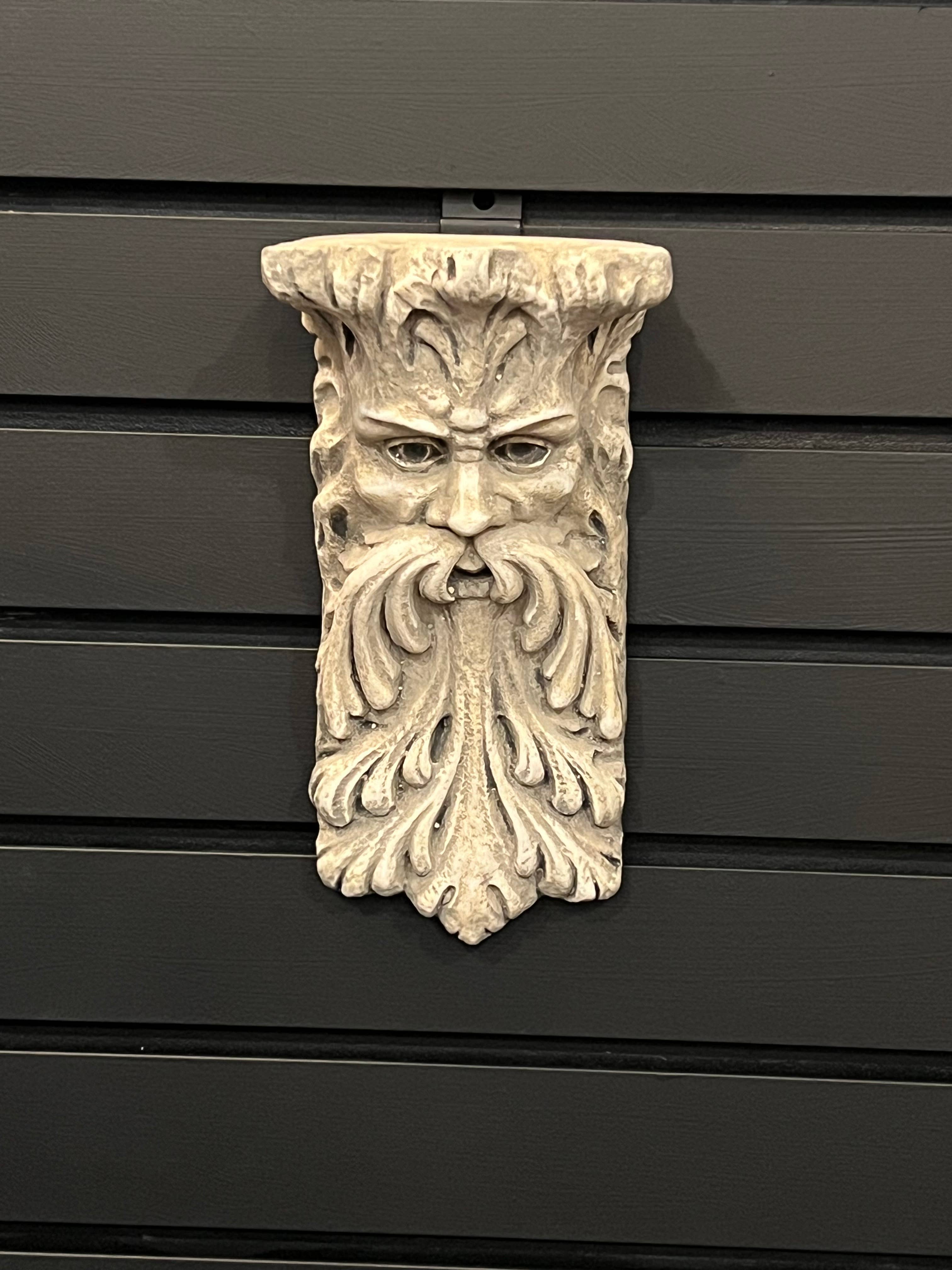 Masterpiece Studio - Wholesale Wall Accent - Green Man Shelf Bracket (BR18)