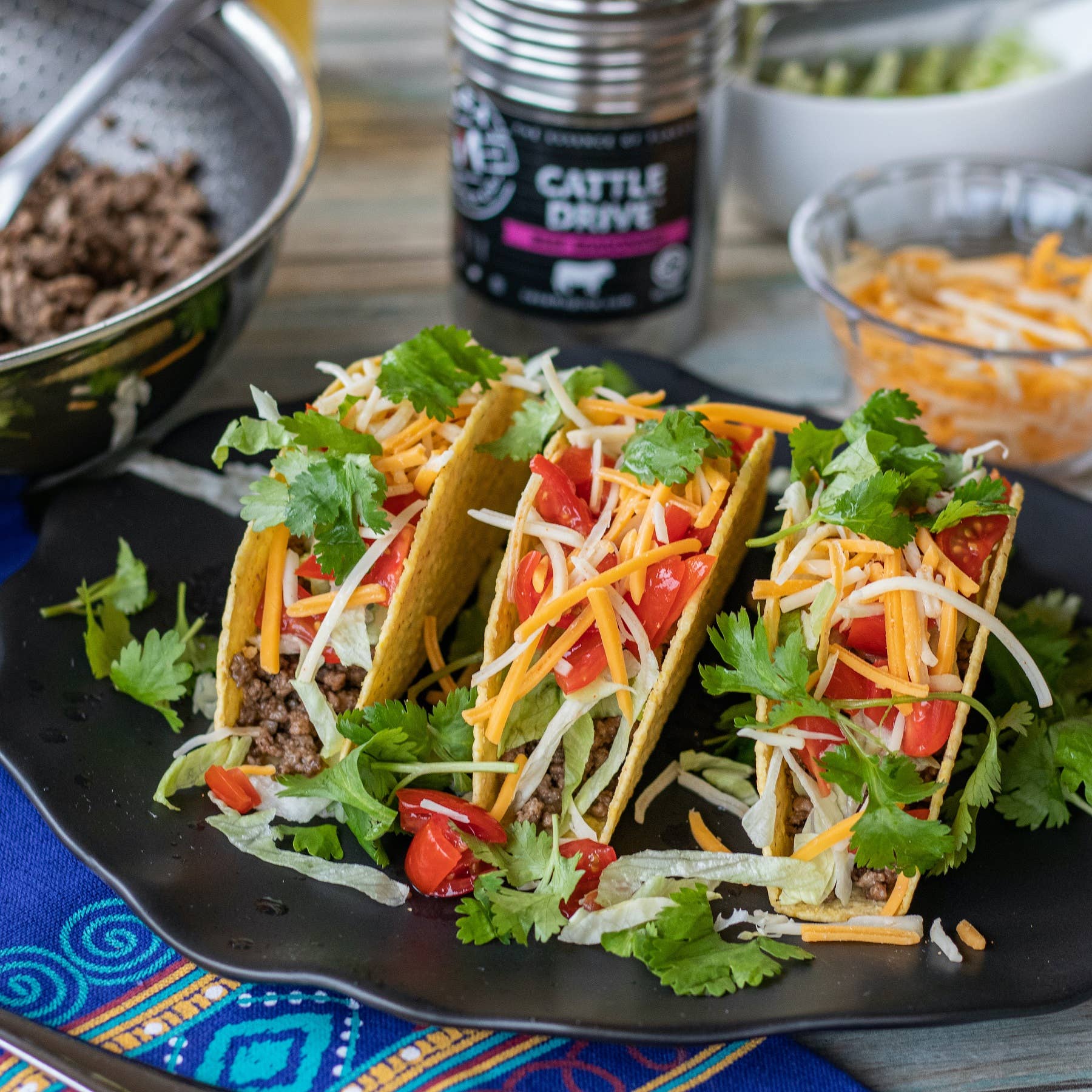 Casa M Spice Co LLC - Vente Mélanges d'épices séchées - Assaisonnement pour bœuf Cattle Drive® - Shaker en plastique4