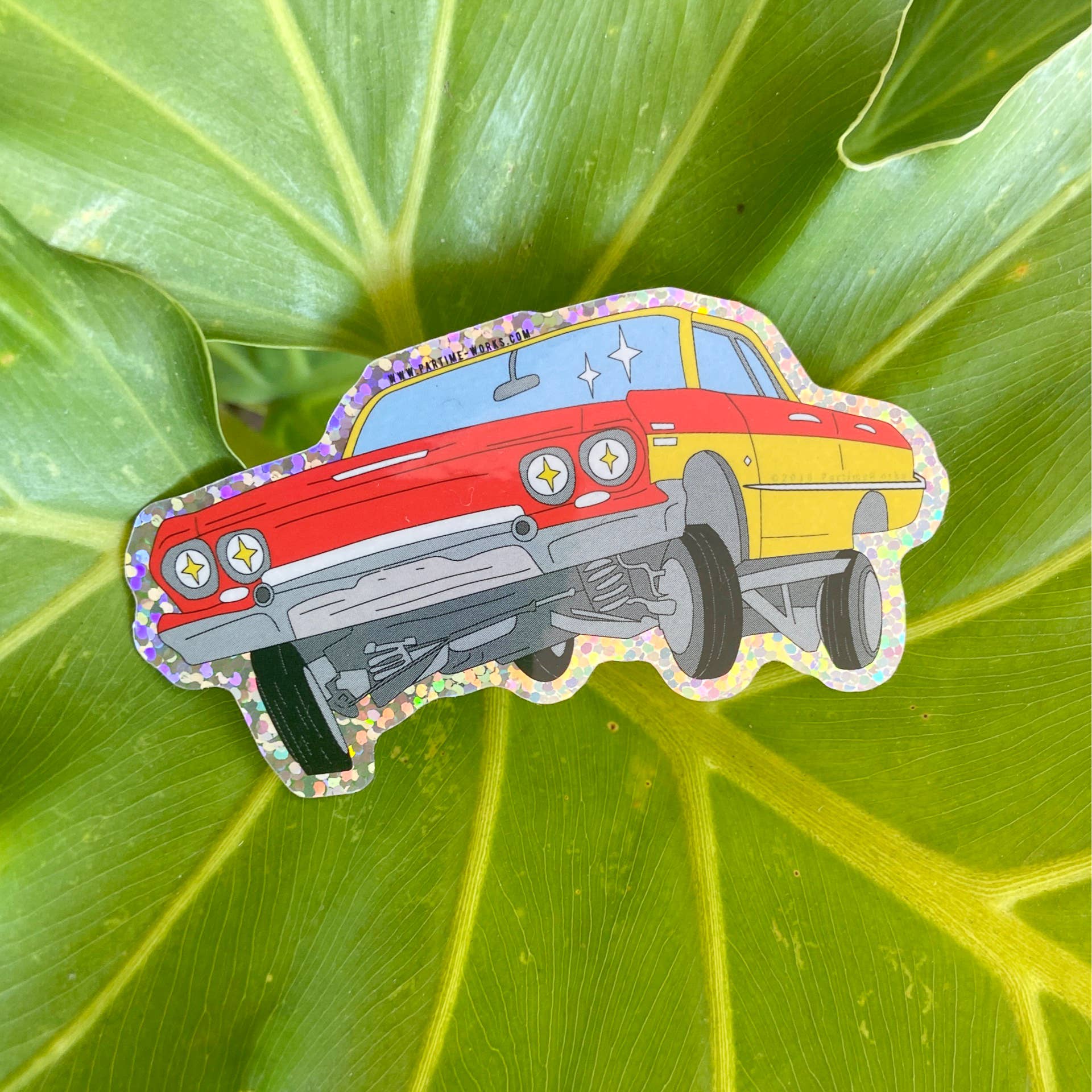 PARTIMEWORKS – wholesale Klistermärke – Lowrider 3" Klistermärke1