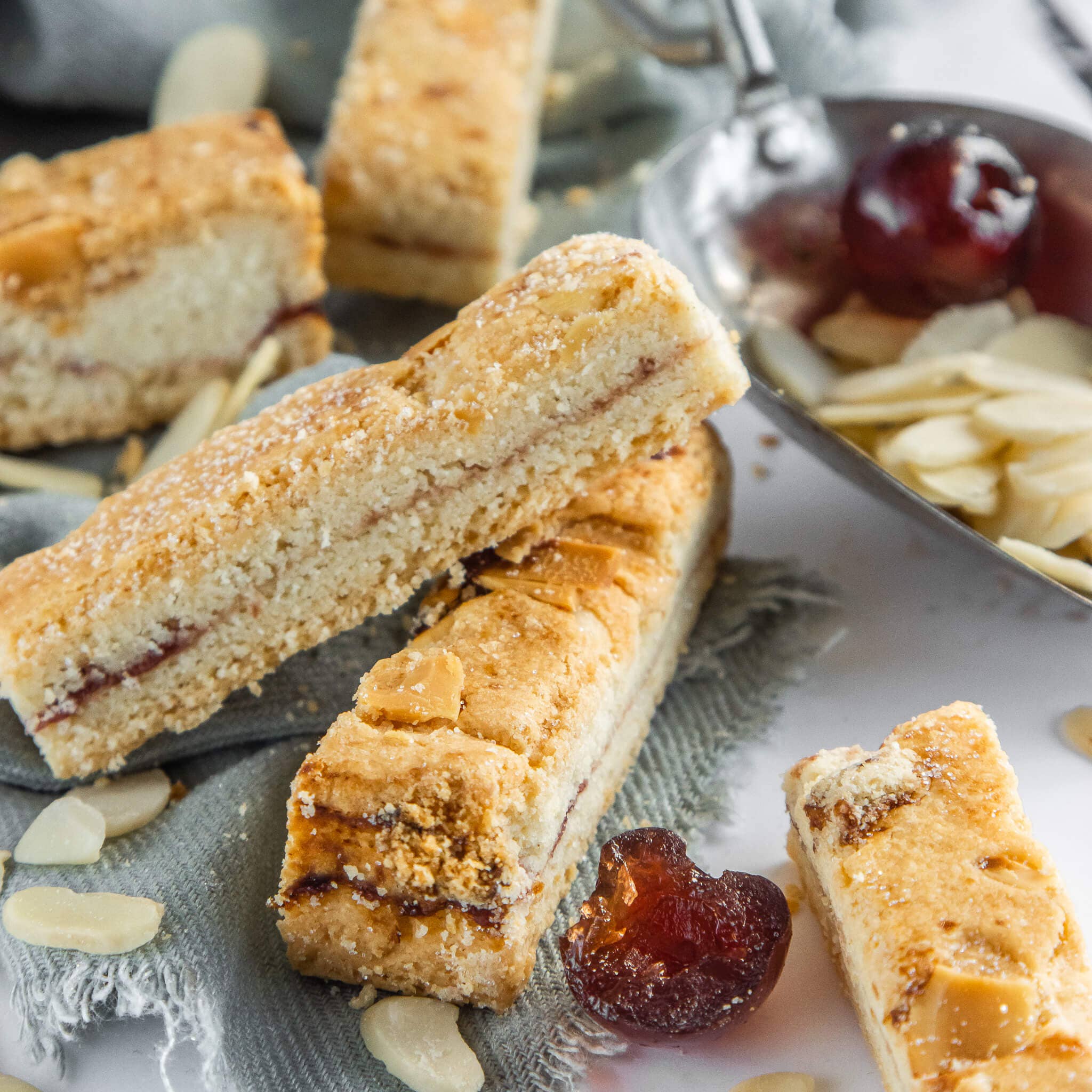 Sawley Kitchen – wholesale Biscuit – Cherry Bakewell Shortbread - Yorkshire Biscuits1