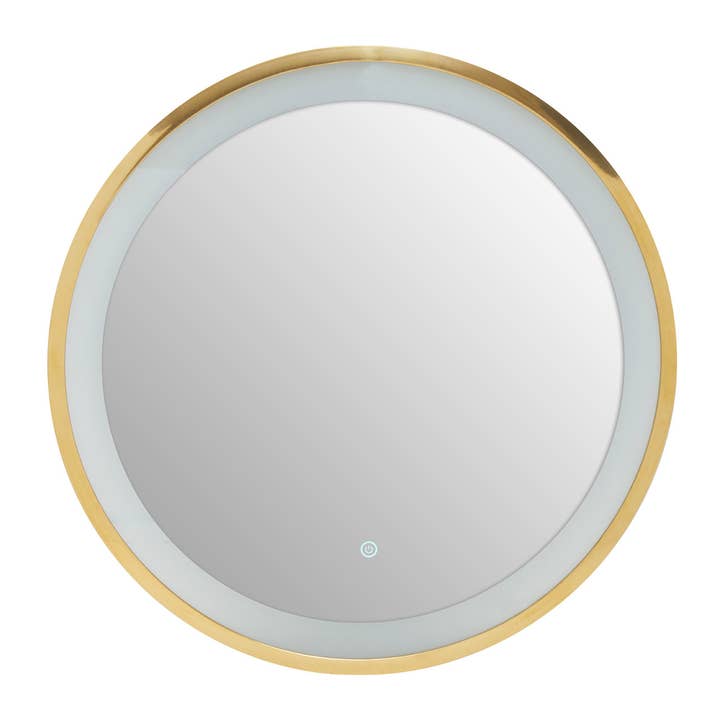 Fifty Five South – wholesale Wall mirror – Avelino Illuminated Gold Round Mirror1