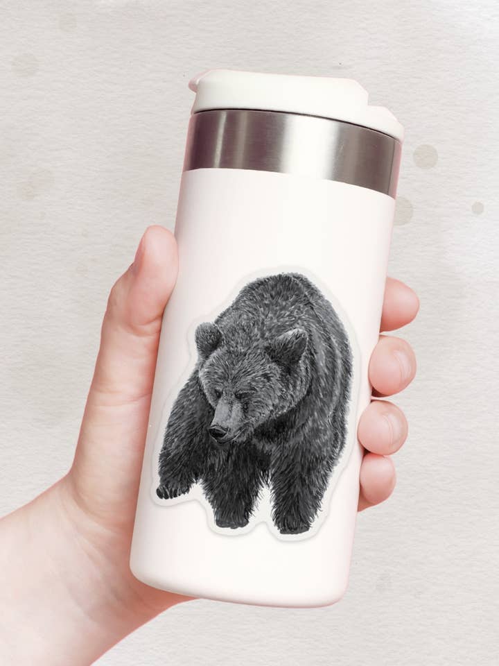 Bear Sticker - Dishwasher Safe for wholesale by Pen On Paper Co