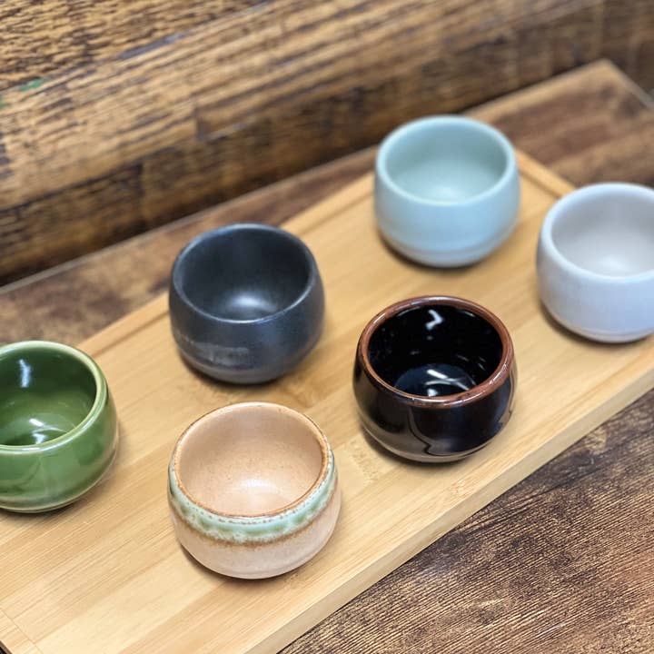 Urban Tokyo - Wholesale Coffee/Tea Cup - 6 Piece Assortment 2.5"D Sake or Tea Cups Set (1/24)