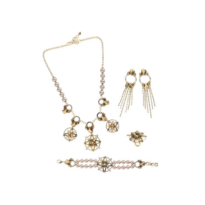 Ottaviani – Colar pingente/pendente por atacado – Colar Bijoux Com Cristais, Contas e Pérolas1