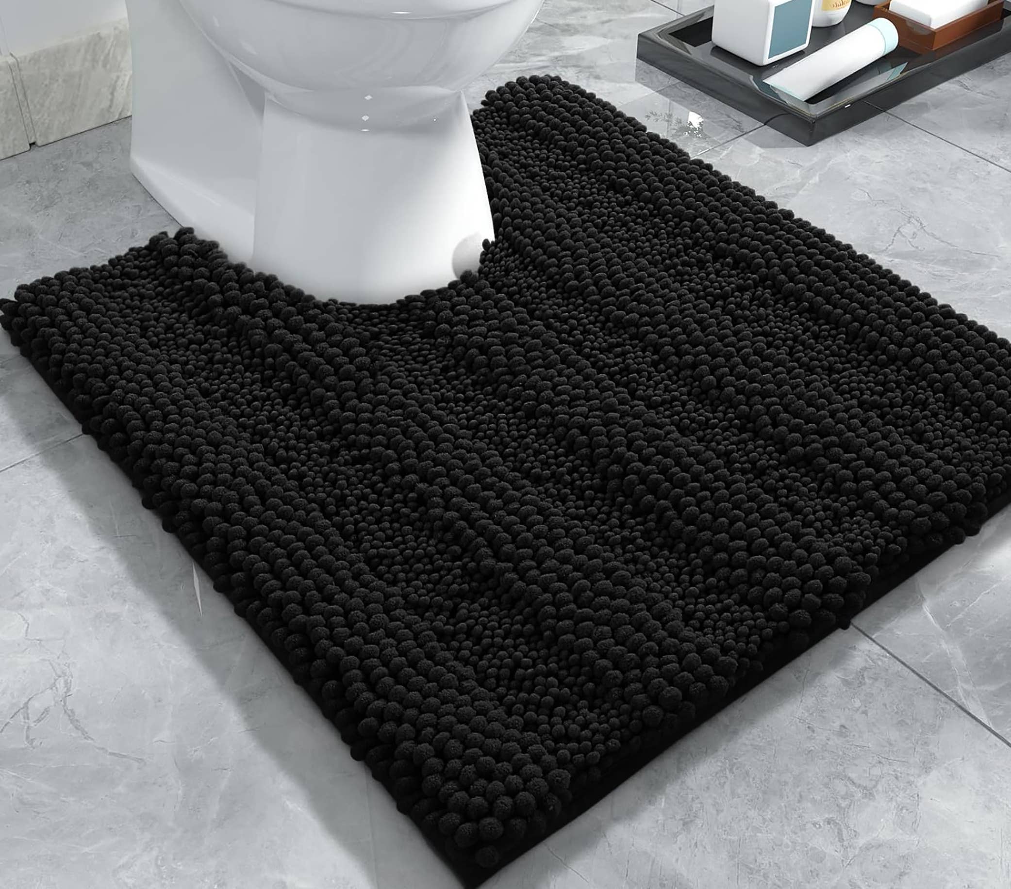 home mart goods - Wholesale Bath Mat Set - 2 Piece Soft Cozy Plush Chenille Bath Mat & Contour Bath Rug5