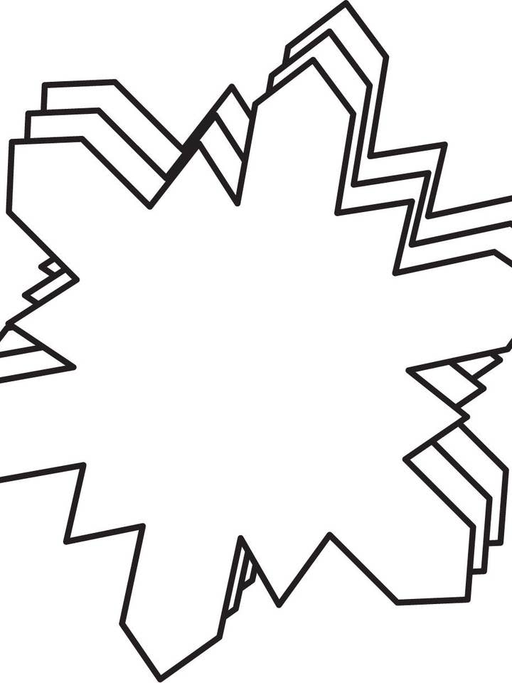Stor enkelt farve Creative Foam Cut-Outs - Snowflake for engroshandel hos Creative Shapes Etc.