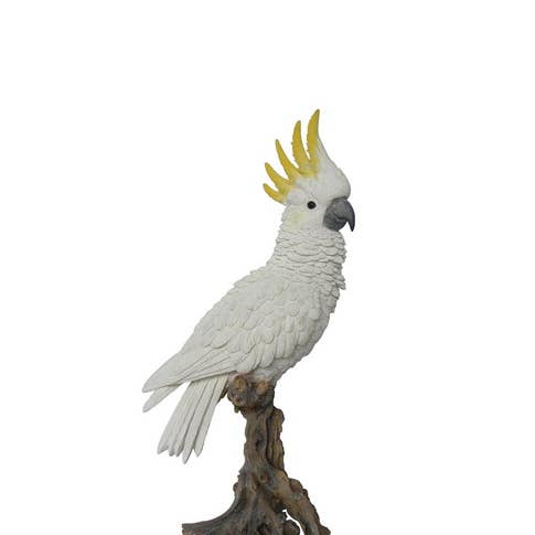 Hi-Line Gift Ltd. - Wholesale Decorative Figurine - Cockatoo On Branch Statue1