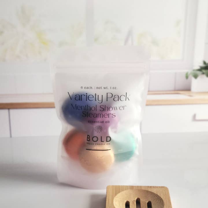 Bold Space Candle Co. - Wholesale Shower steamer/bomb - Variety Pack | Top 6 scents - Menthol Steamers -6 pack 6