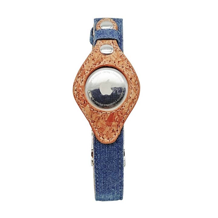 Urban Dog Stars - Wholesale Pet Collar - Dog - Airtag Collar - Denim & Cork2