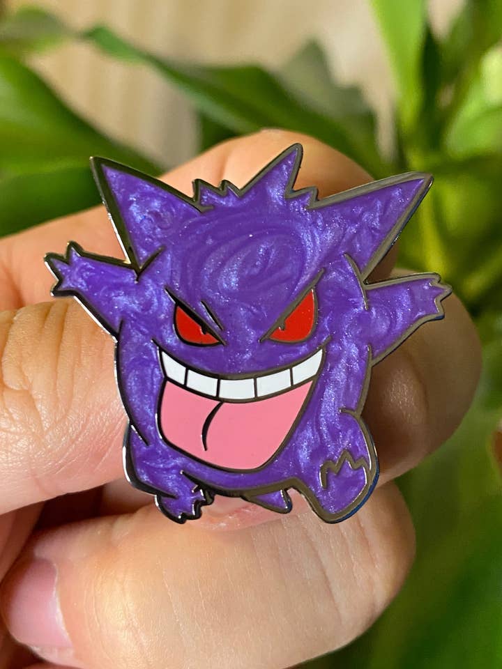 Pino de esmalte duro Gengar por atacado de Hype Pins