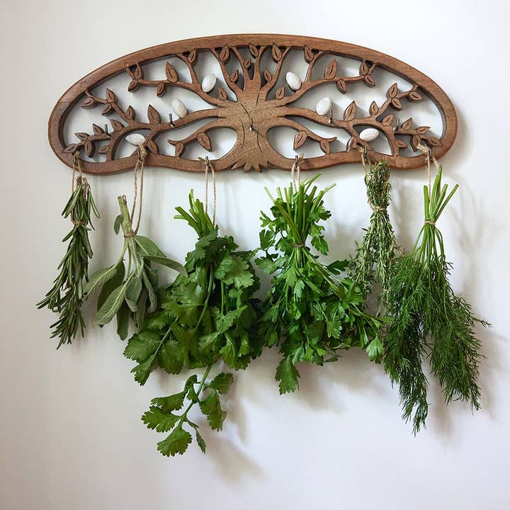 Radiant Home Products - Wholesale Drying Rack - Tree of Life Herb & Flower Drying Rack with Crystals1