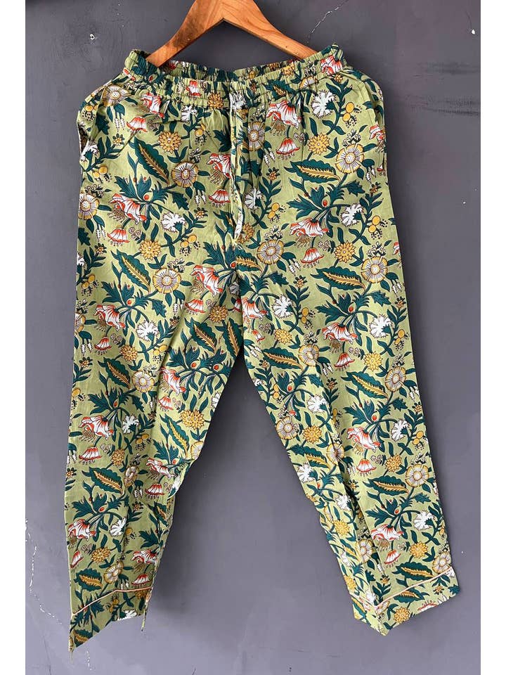 Bhawana Handicrafts - Wholesale Sleepwear Set - Women's - New Design Block Printed Cotton Night Suit Pants Shirt Sets1