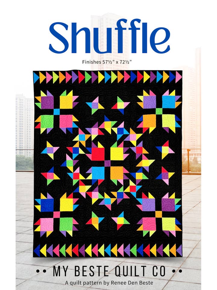Motif de la couette : Shuffle pour la vente par My Beste Quilt Co