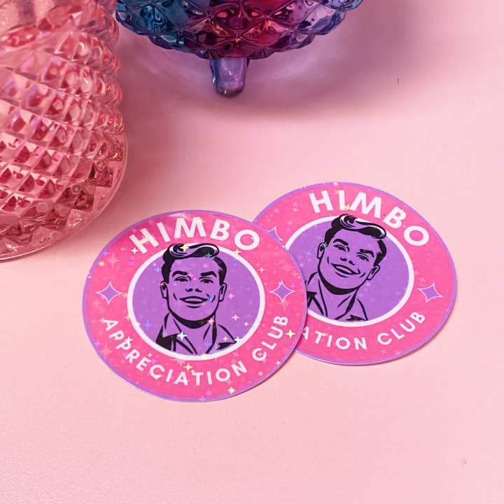 Inkwell and Ivy - Wholesale Sticker - Himbo Appreciation Club | Holographic Waterproof Sticker