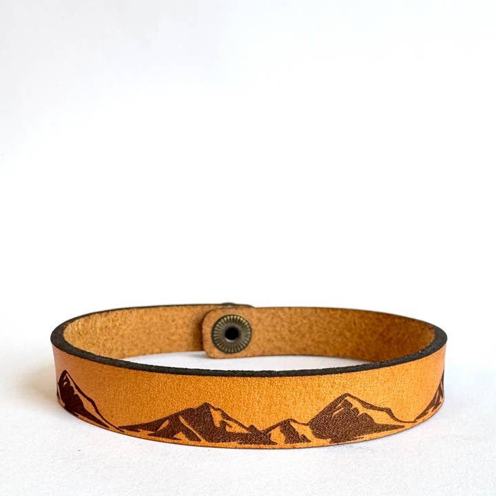 New Market Farmhouse - Wholesale Bangle Bracelet - Men's Religious Leather Snap Bracelet Engraved Cuff - Easter4