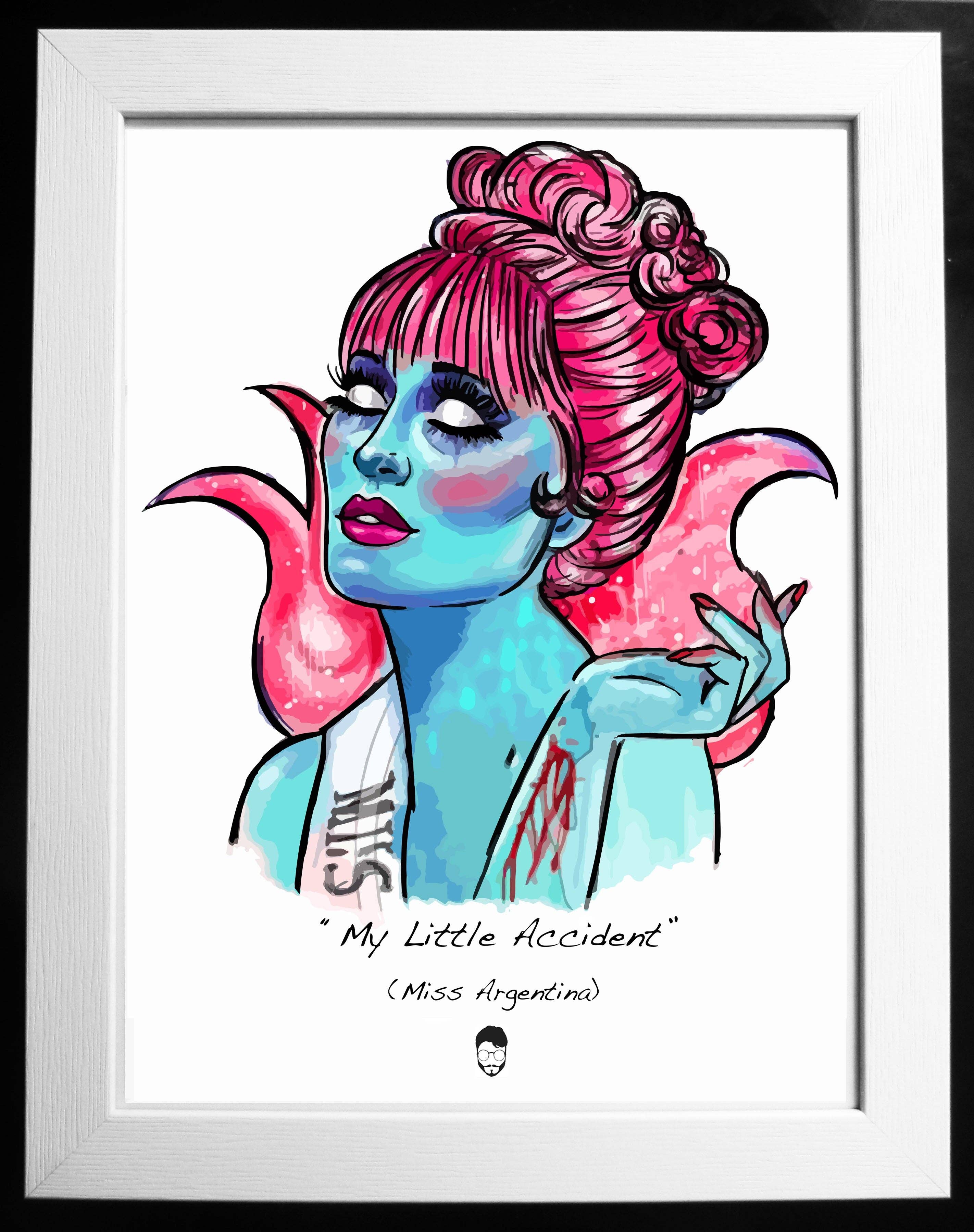 El loco del Pelo Rizo - Wholesale Art Print - Miss Argentina; Tim Burton